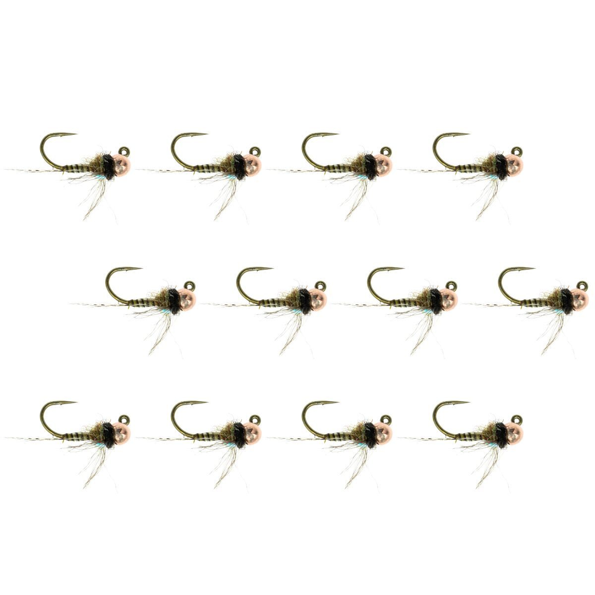 Umpqua Jiggy Micro May TB 12-Pack Olive, 16