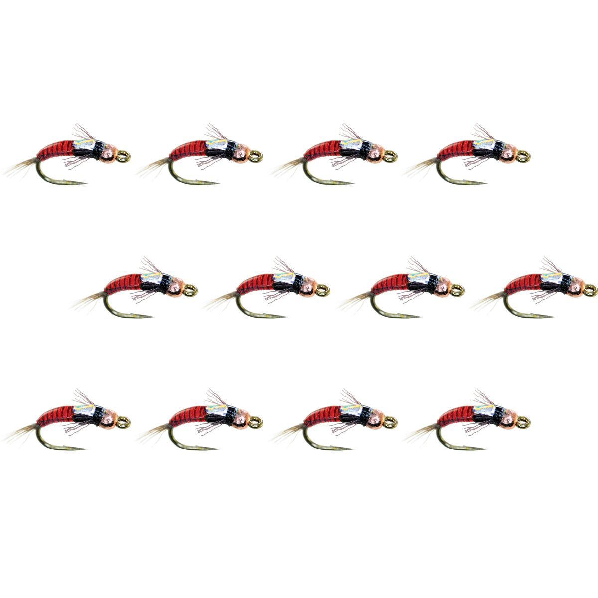 Image of Umpqua Juju Baetis Tung 12-Pack Red, 16