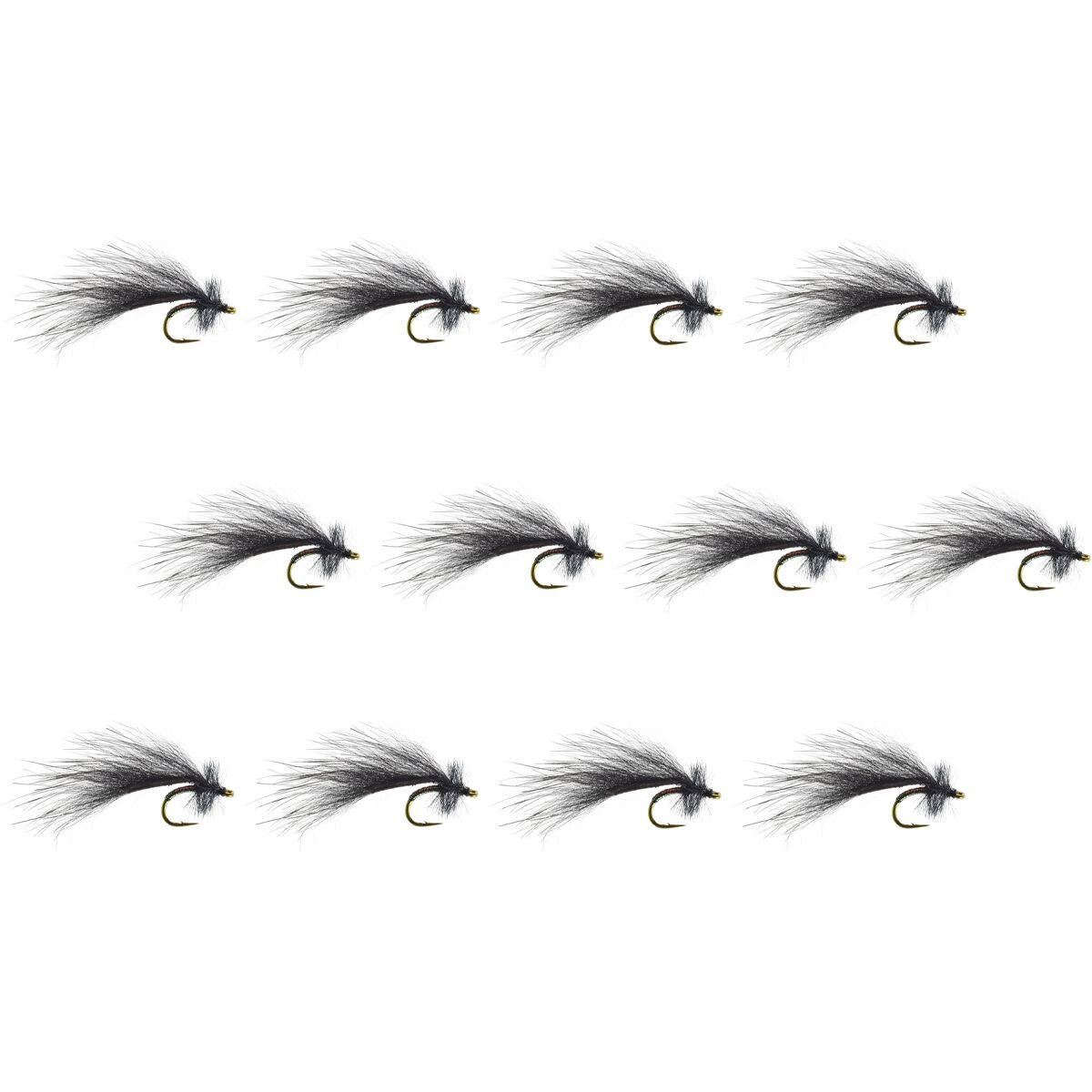 Umpqua Mayer's Mini Leech 12-Pack Black, 16