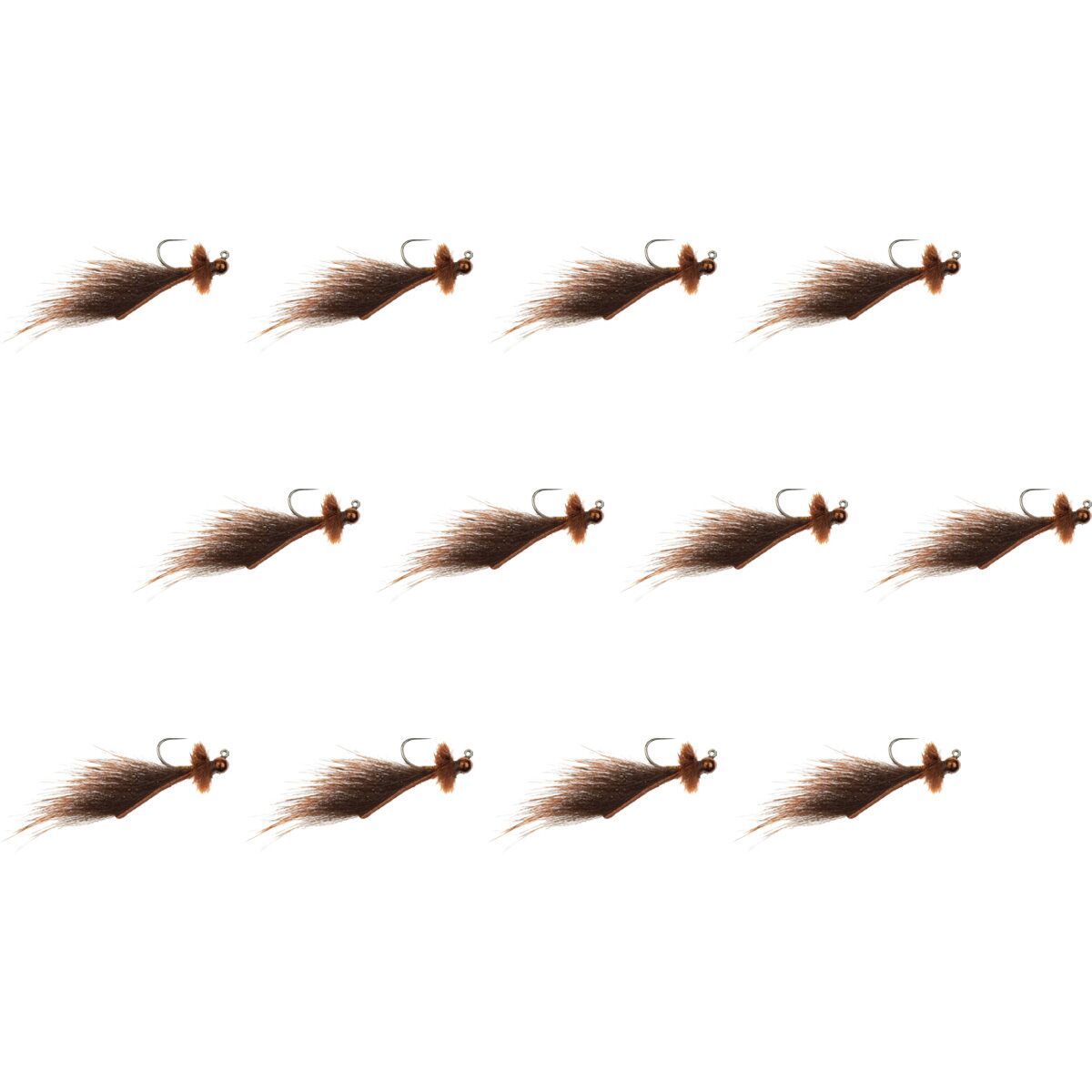 Umpqua Mini Leech Jig Radiant 12-Pack Rust, 16