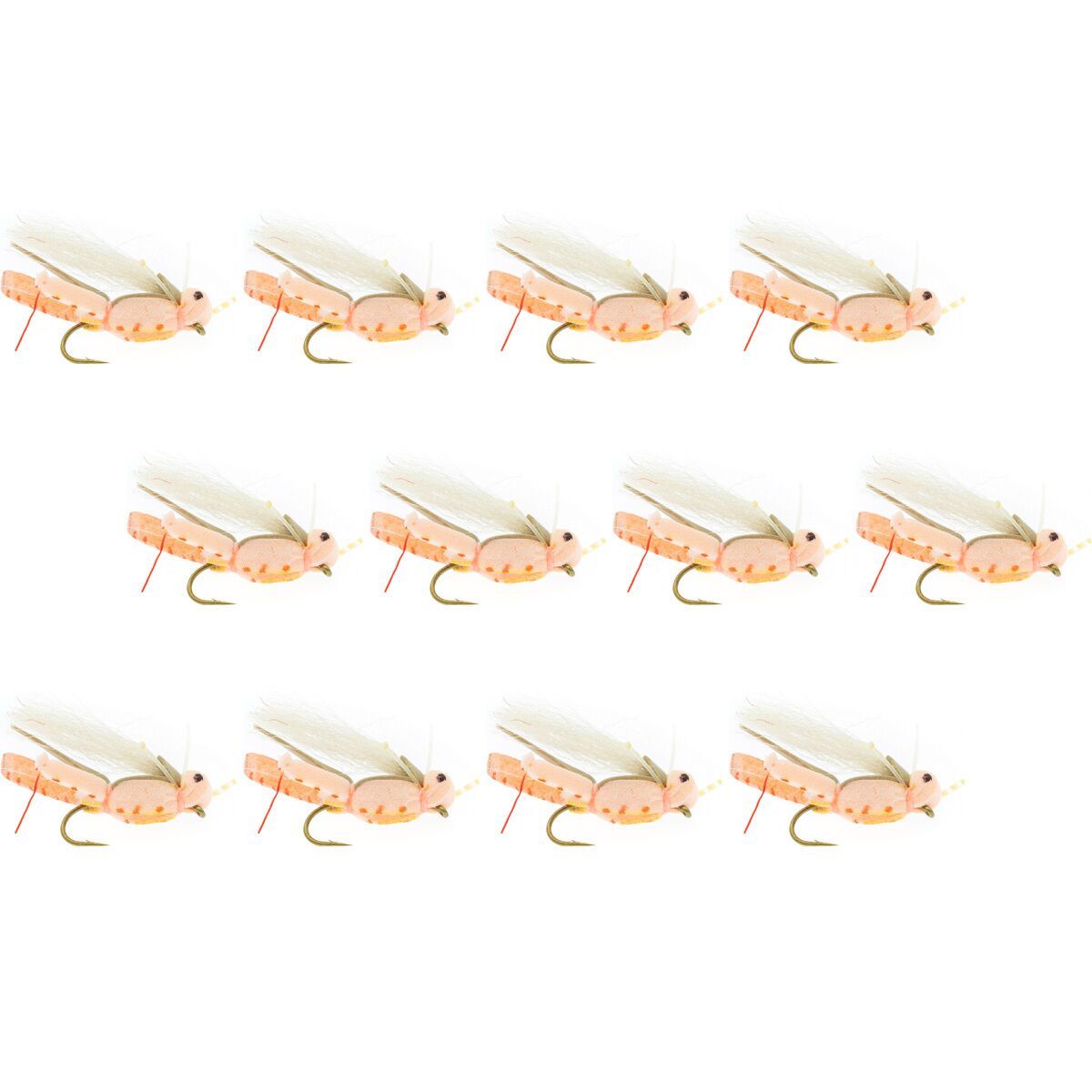 Umpqua Thunder Grass Hopper 12-Pack Peach, 10