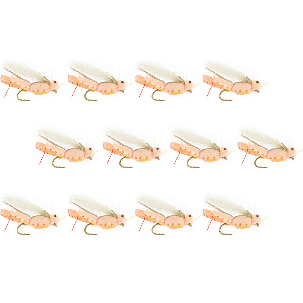 Image of Umpqua Thunder Grass Hopper 12-Pack Peach, 10