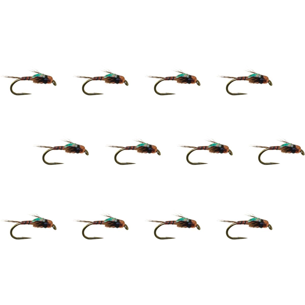 Umpqua Two Bit Hooker 12-Pack Brown, 18
