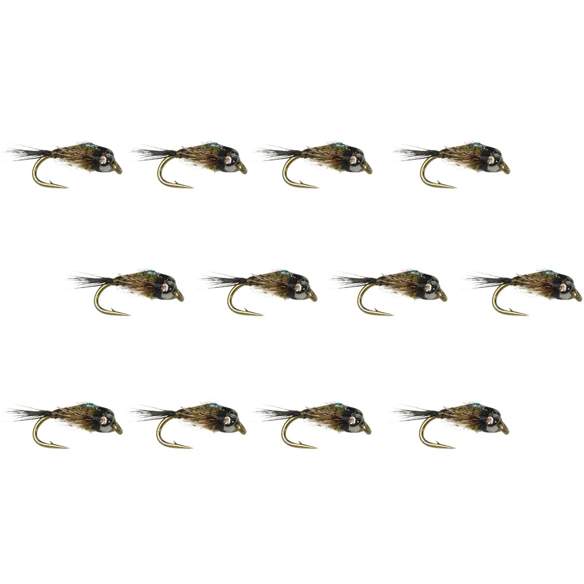 Umpqua Umpqua Two Bit Hooker 12-Pack Dark Olive, 14