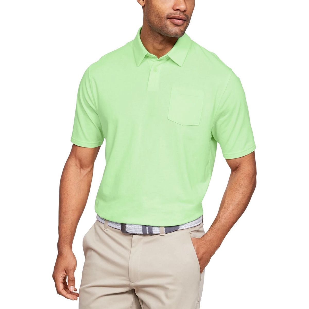 men's under armour charged cotton scramble golf polo