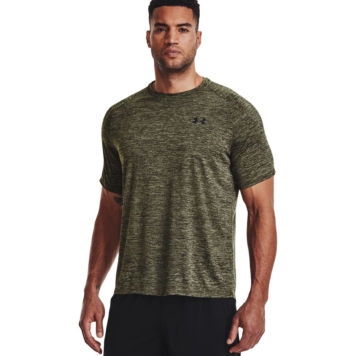 Under Armour Tech 2.0 Short-Sleeve Shirt - Men's Marine OD Green/Black, XXL