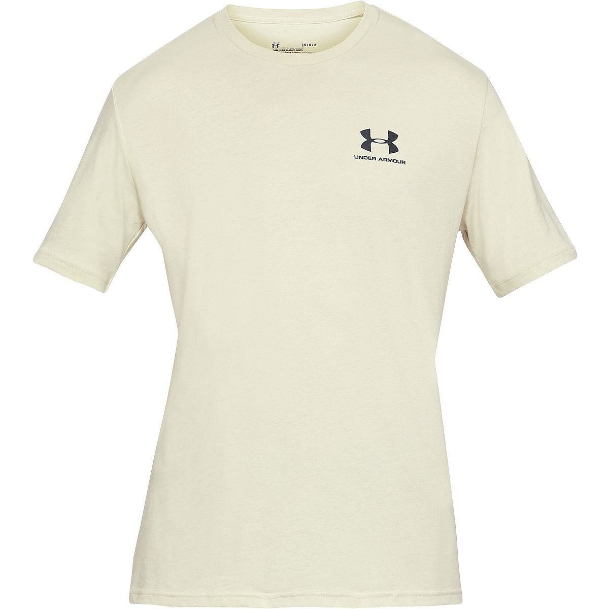 Under Armour Sportstyle Left Chest Short-Sleeve Shirt - Men's Khaki Base/Black, L