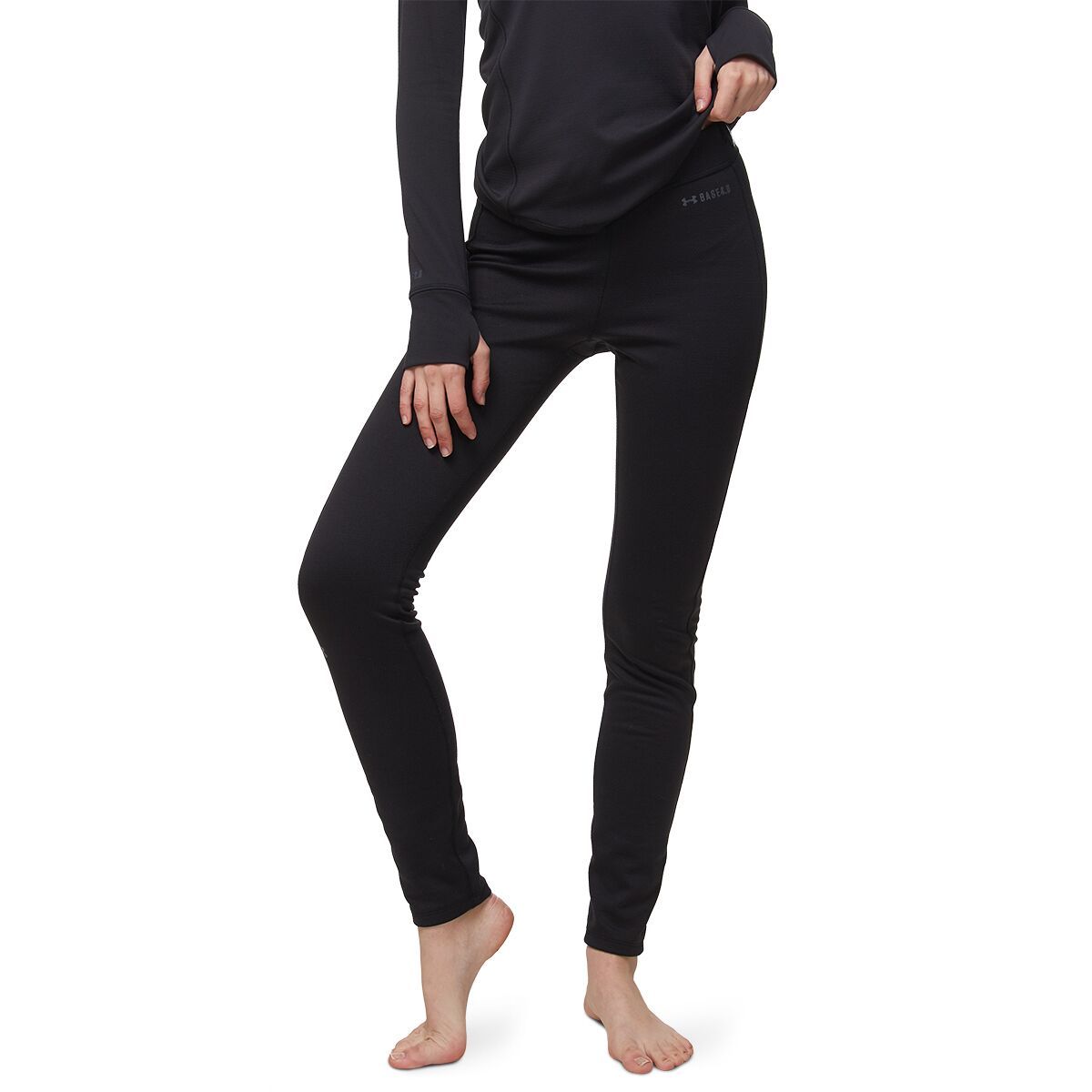 Under Armour Base 4.0 Legging - Women's Black/Pitch Gray, XS