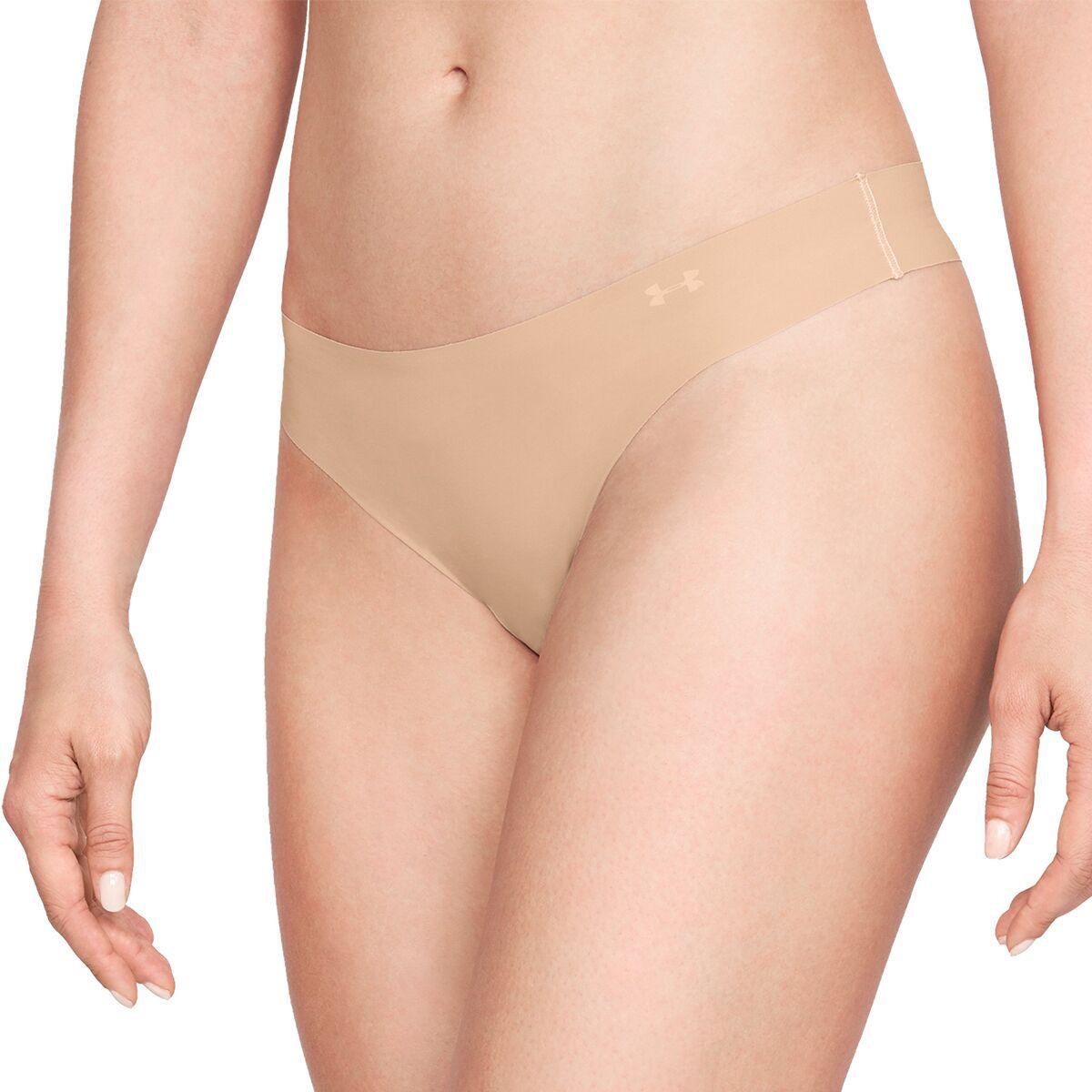 Under Armour Pure Stretch Thong Underwear - 3-Pack - Women's Nude/Nude/Nude, XS