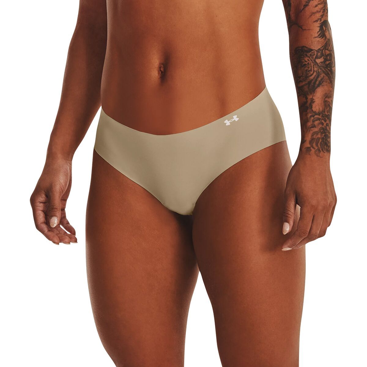 Under Armour Pure Stretch Hipster Underwear - 3-Pack - Women's Beige/Beige/White, XS