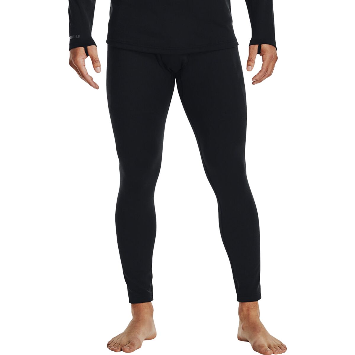 Image of Under Armour Packaged Base 4.0 Legging - Men's Black/Pitch Gray, XL