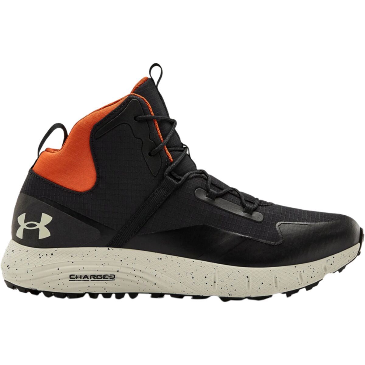 Under Armour Charged Bandit Trek Sneaker Black/Summit White/Summit White, Mens 8.0/Womens 9.5