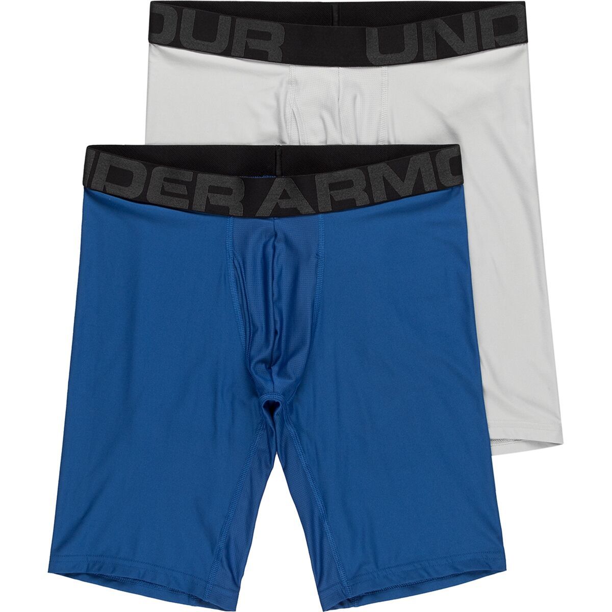 Under Armour Tech 9in Underwear - 2-Pack - Men's Tech Blue/Halo Gray, M