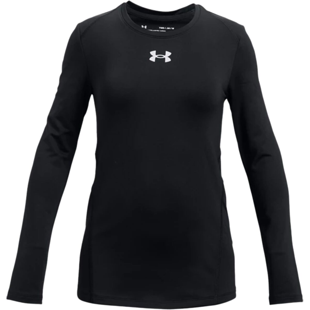 Under Armour Under Armour Cozy Armour Long-Sleeve Crew Top - Girls' Black/White, XL