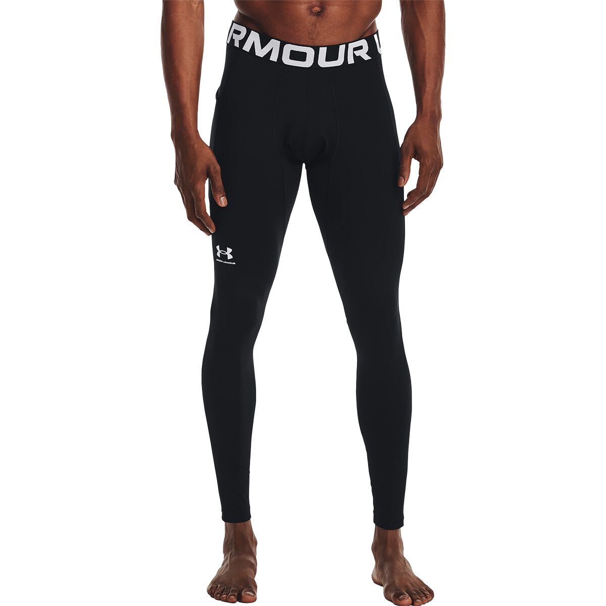 Image of Under Armour Coldgear Armour Legging - Men's Black/White, S