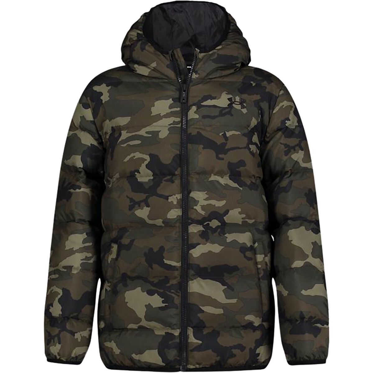 Under Armour Pronto Print Puffer Jacket - Boys' Baroque Green, XL
