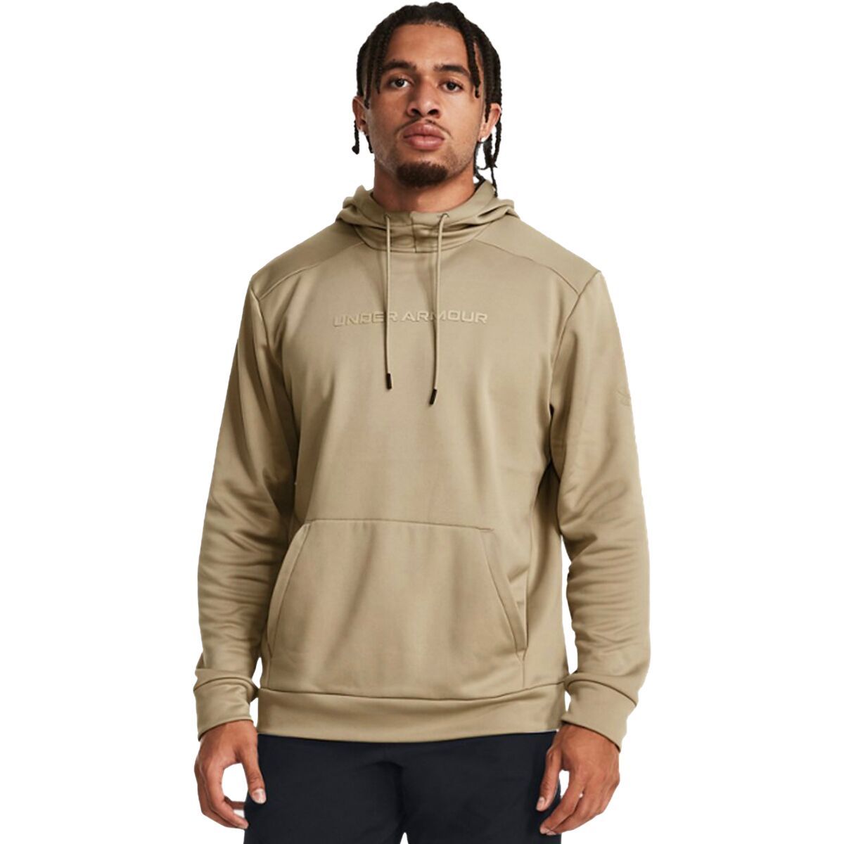Under Armour Armour Fleece Graphic HD Pullover Hoodie - Men's City Khaki/City Khaki, XXL