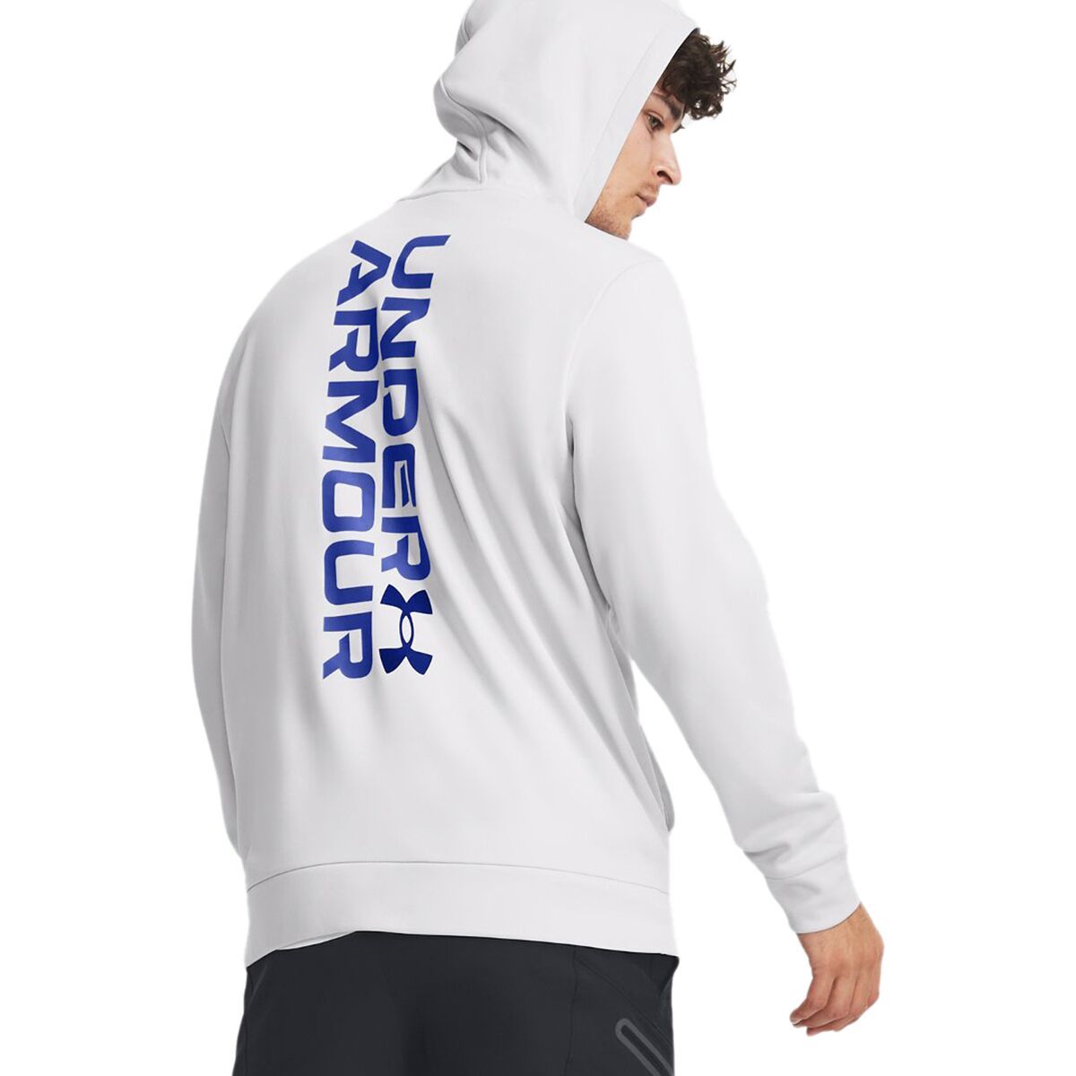 Under Armour Armour Fleece Graphic HD Pullover Hoodie - Men's Halo Gray/Team Royal, M
