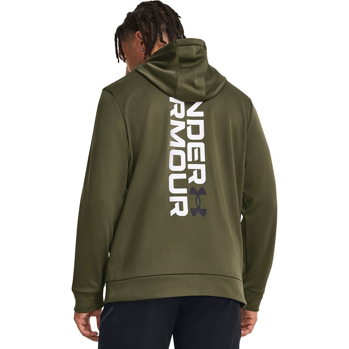 Under Armour Armour Fleece Graphic HD Pullover Hoodie - Men's Marine OD Green/White, M