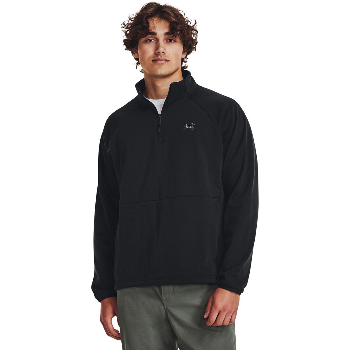 Under Armour Storm Twill Specialist 1/4-Zip Jacket - Men's Black/Black/Pitch Gray, S