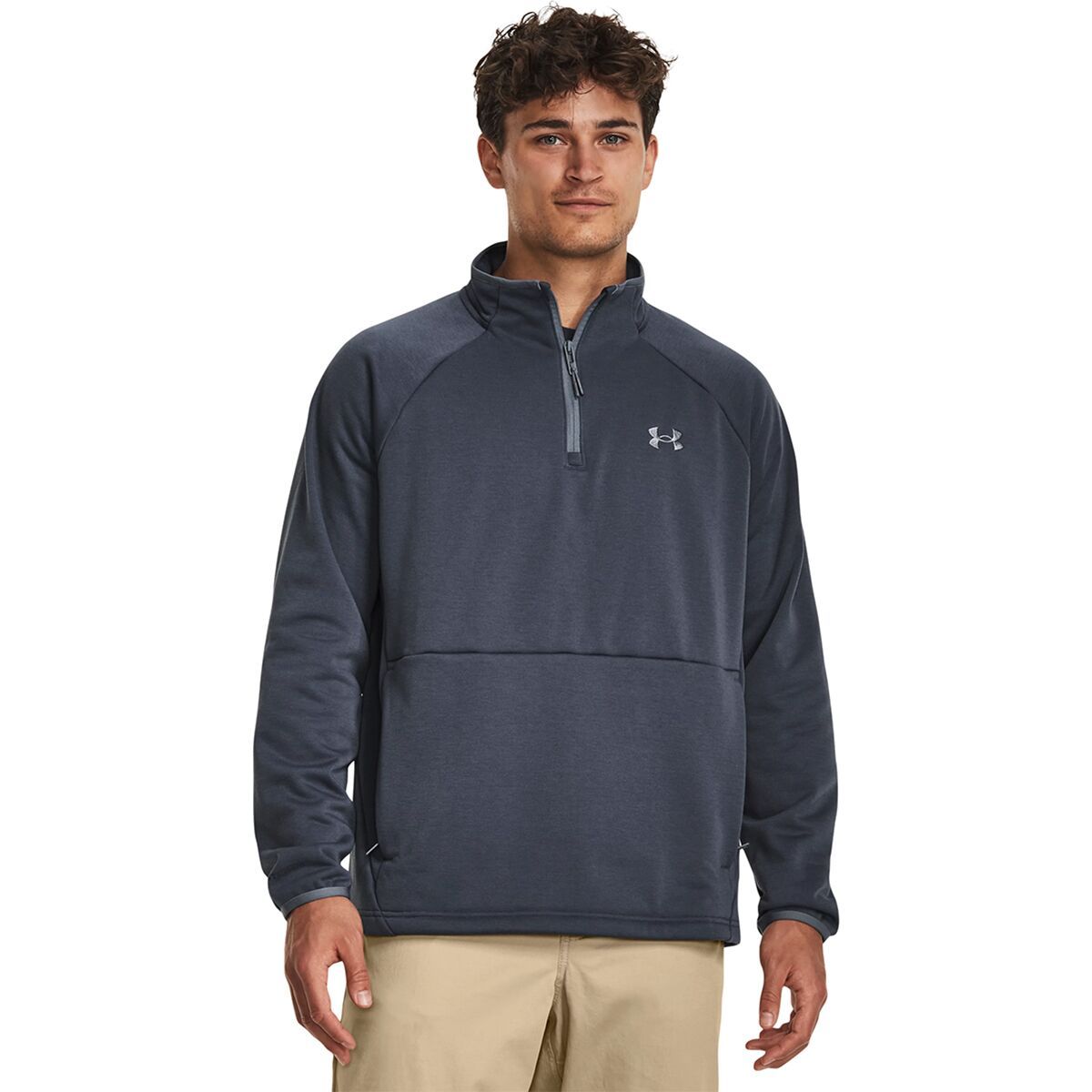 Under Armour Storm Twill Specialist 1/4-Zip Jacket - Men's Downpour Gray/Gravel/Gravel, L