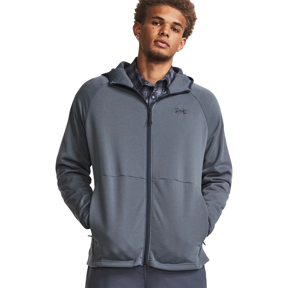 Under Armour Storm Twill Specialist Full-Zip Hoodie - Men's Gravel/Downpour Gray/Downpour Gray, XXL