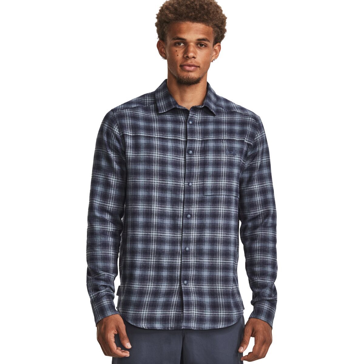 Under Armour Tradesman Flex Flannel Shirt - Men's Downpour Gray/Gravel/Downpour Gray, XL