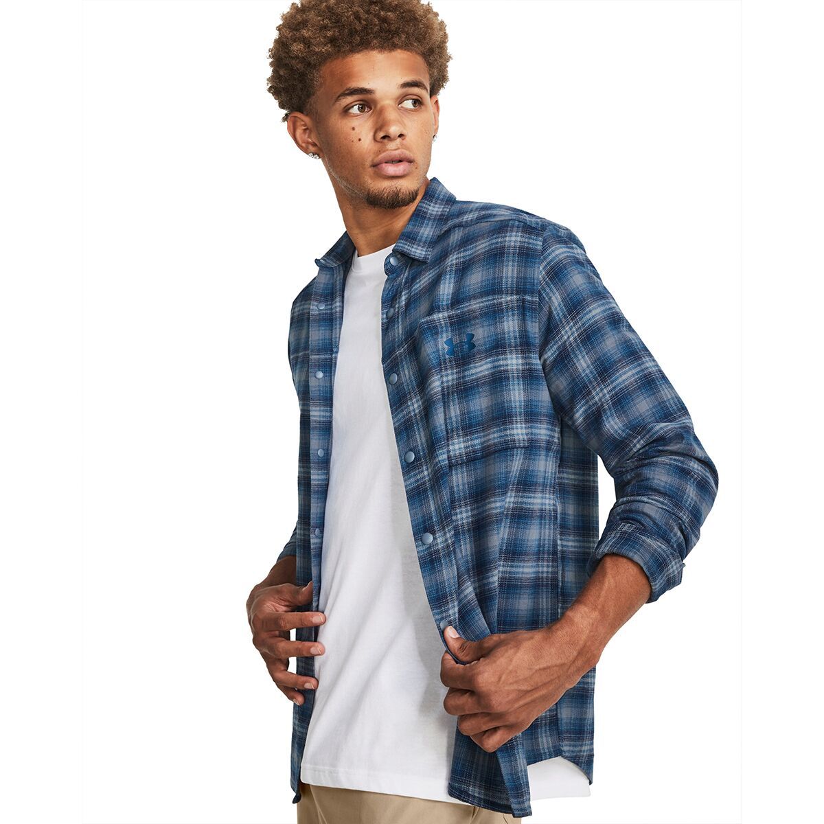 Under Armour Tradesman Flex Flannel Shirt - Men's Varsity Blue/Varsity Blue, XL