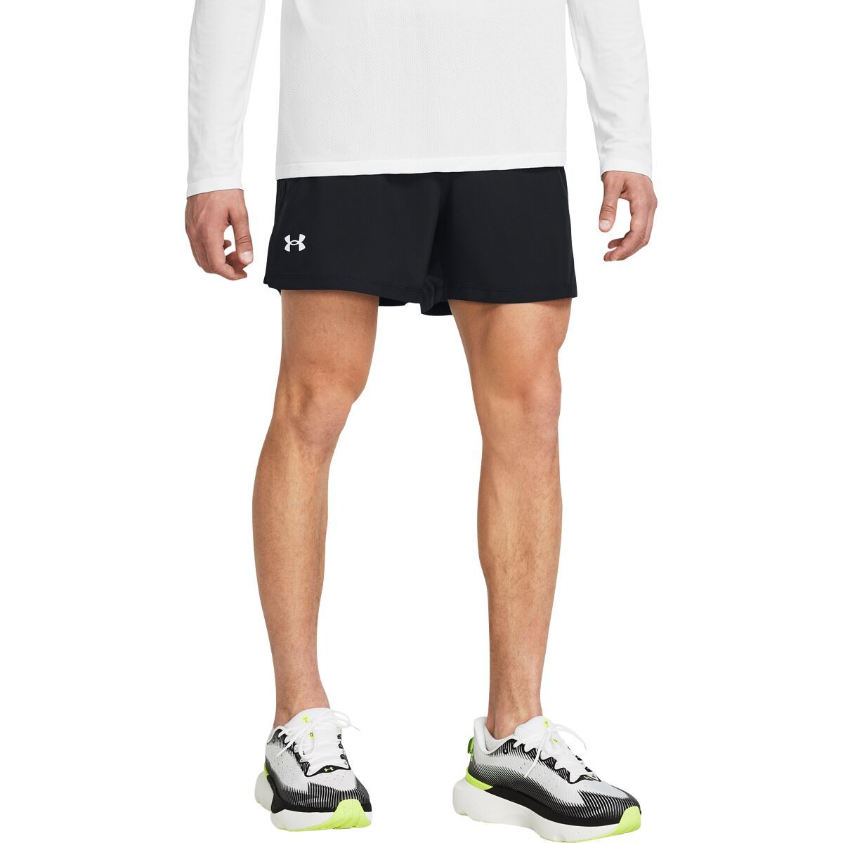 Image of Under Armour Launch 5in Short - Men's Black/Black/Black, L