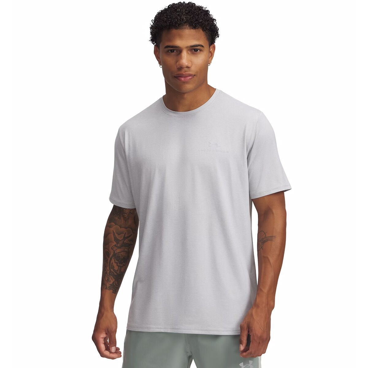 Image of Under Armour Vanish Energy Short-Sleeve Shirt - Men's Mod Gray Light Heather/Mod Gray, L