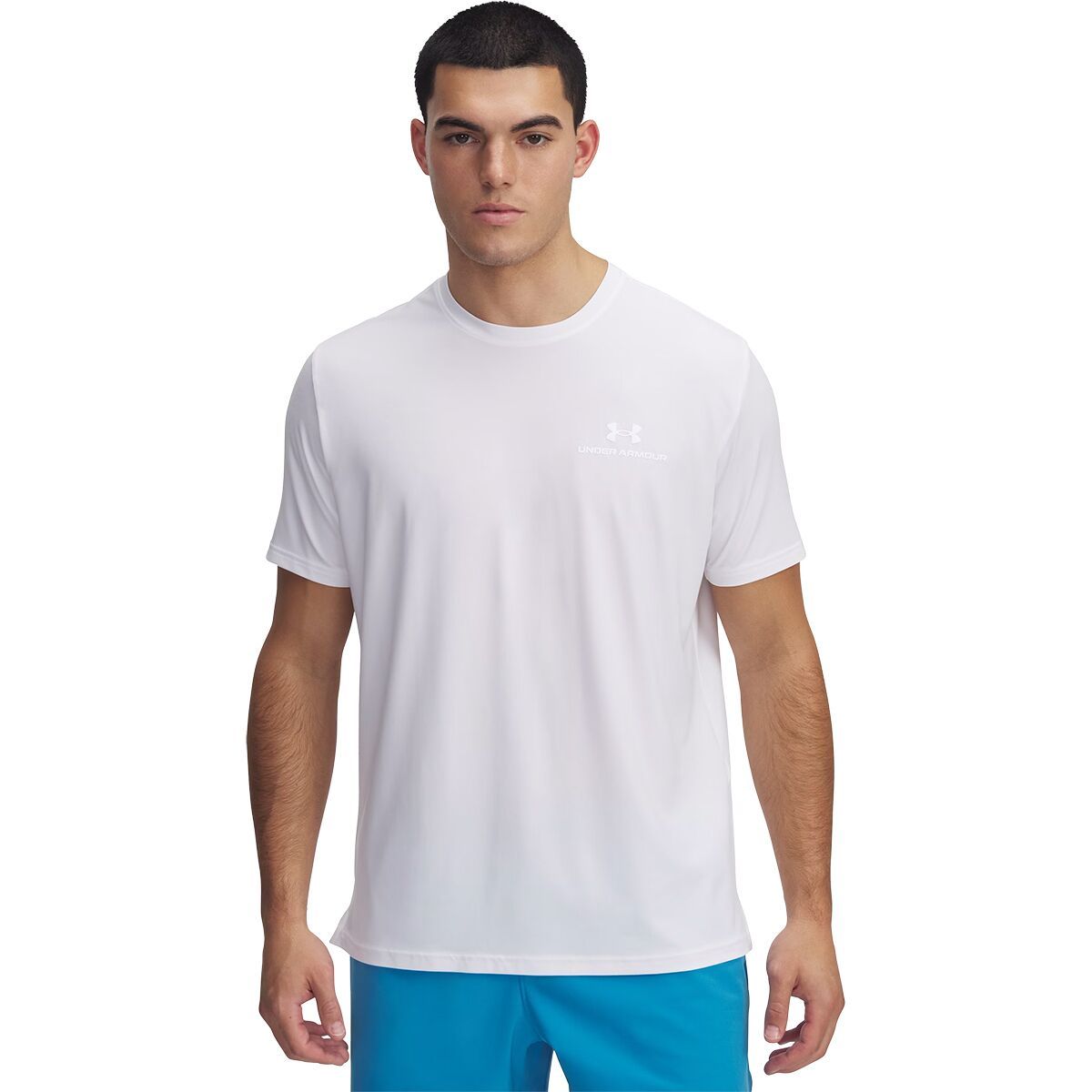 Image of Under Armour Vanish Energy Short-Sleeve Shirt - Men's White/White, XXL