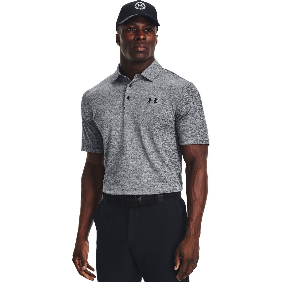 Image of Under Armour Playoff 3.0 Polo - Men's Black/White/Black, L