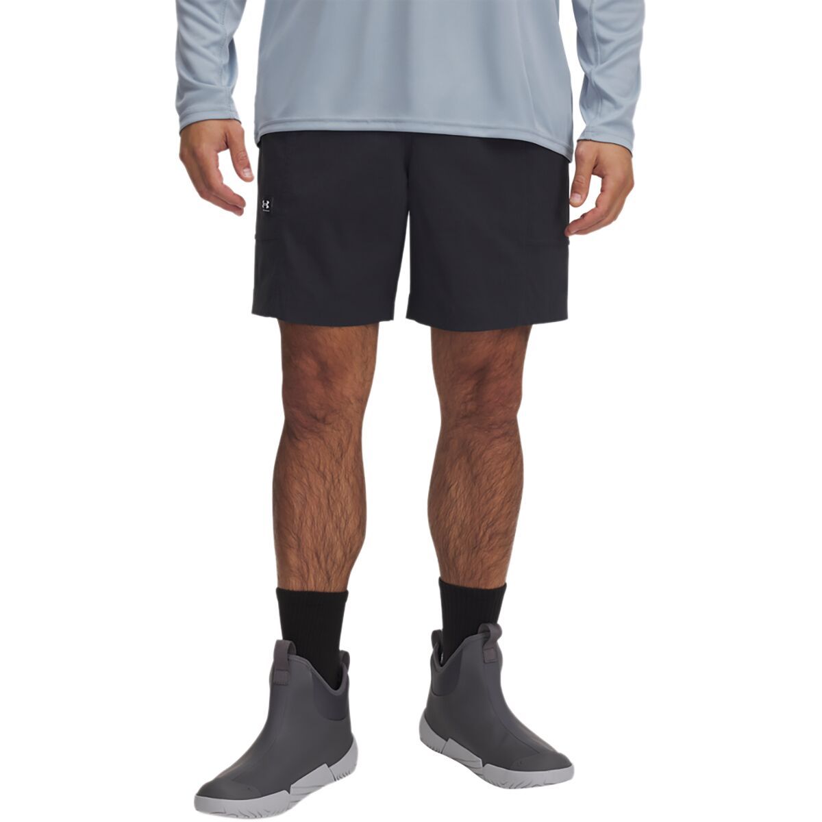 Image of Under Armour Expanse Woven Short - Men's Anthracite/White, M