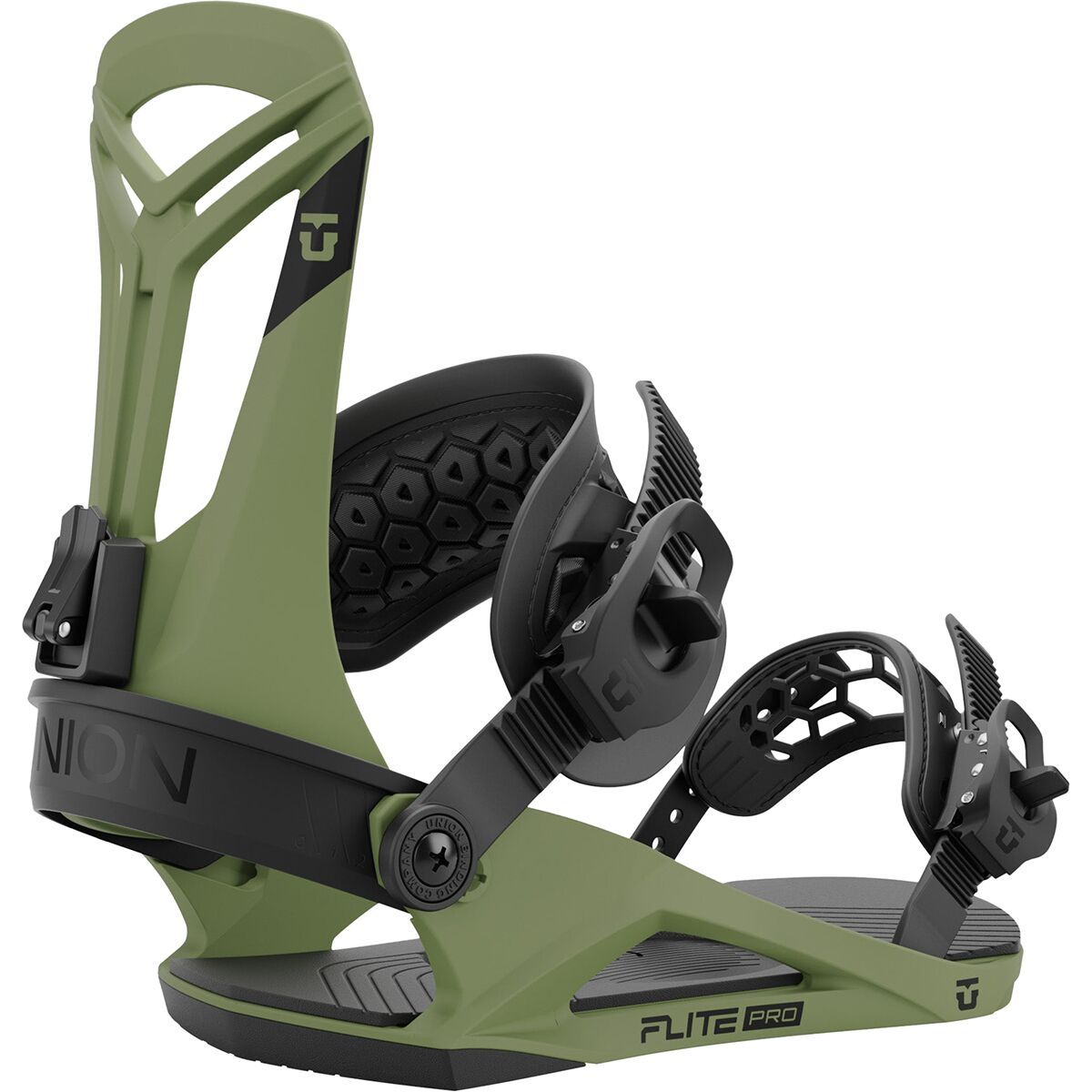 Union Flite Pro Snowboard Binding - 2025 Olive Green, M