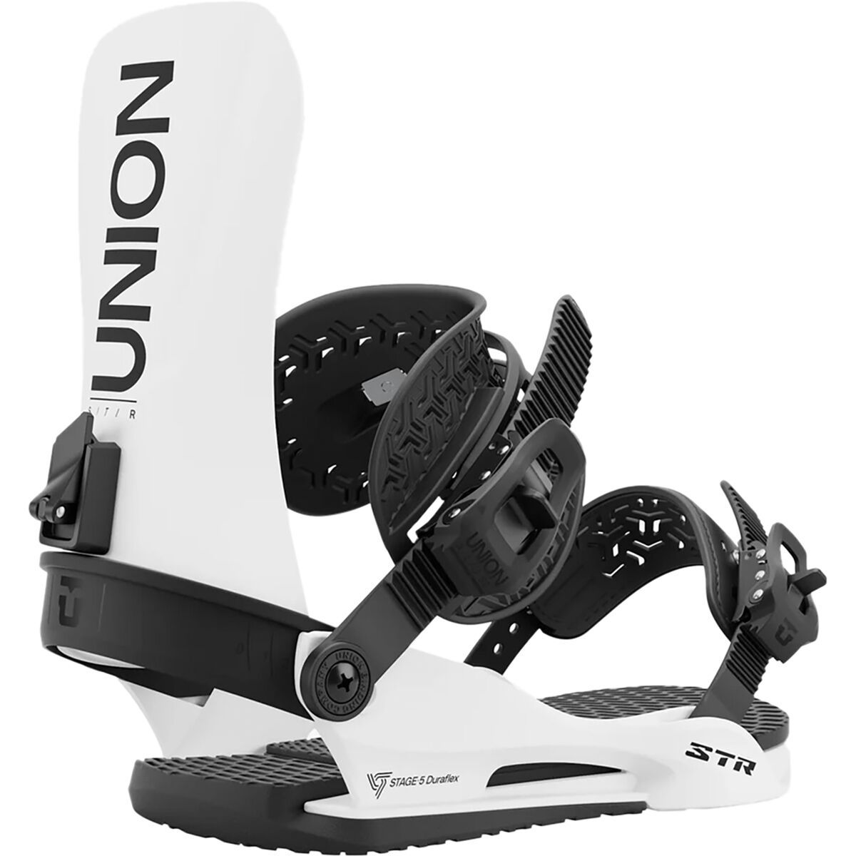 Union STR Snowboard Binding - 2025 White, S