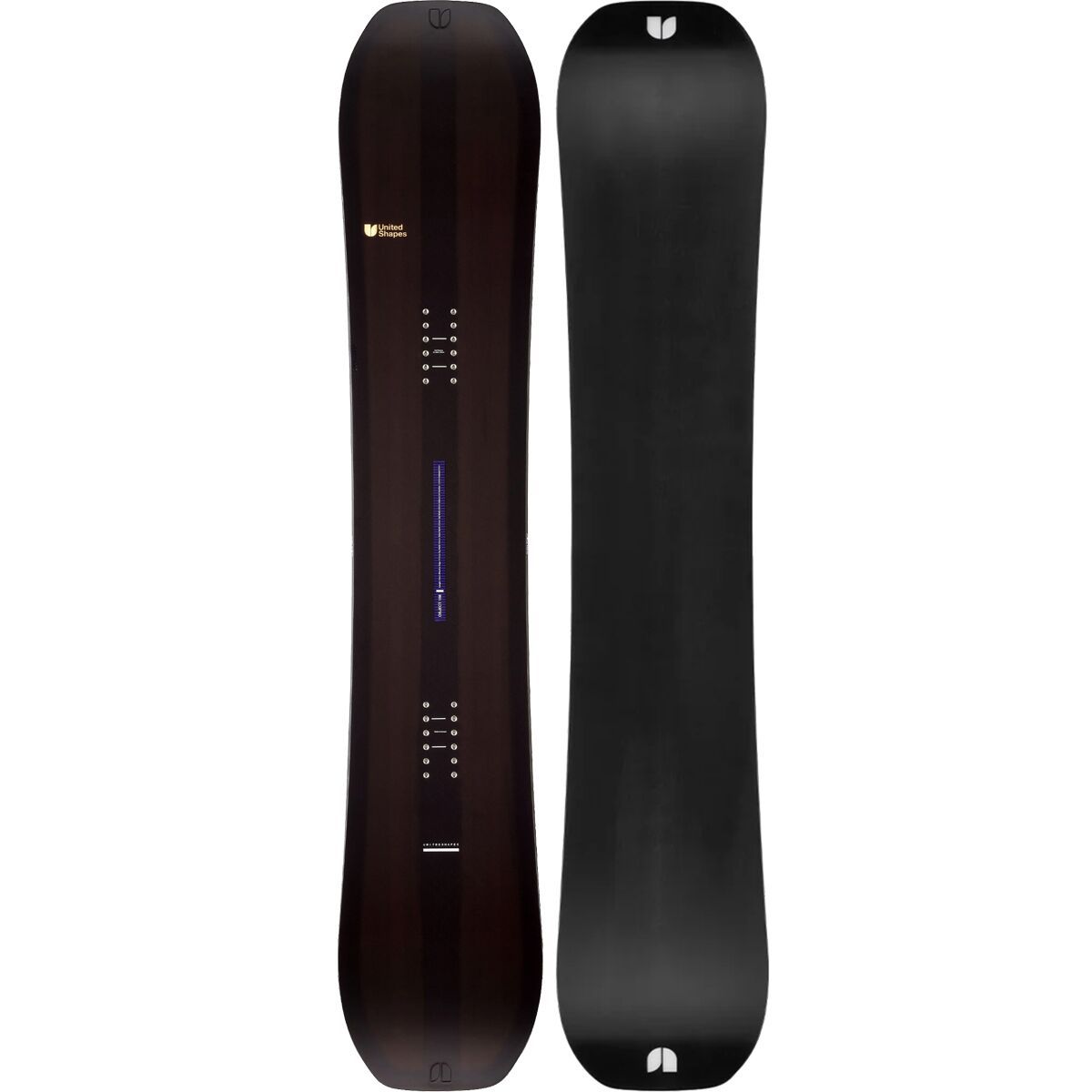 United Shapes Object Snowboard - 2025 Black, 160cm