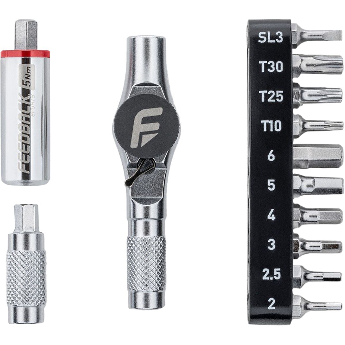 Feedback Sports Feedback Sports Reflex Fixed Torque Ratchet Kit Silver, 5NM