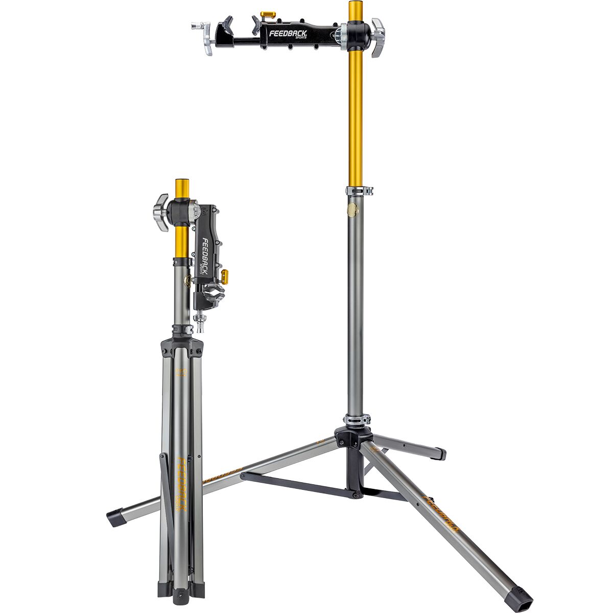 Feedback Sports Feedback Sports Pro Mechanic Repair Stand - 20th Anniversary Edition Platinum/Gold, One Size