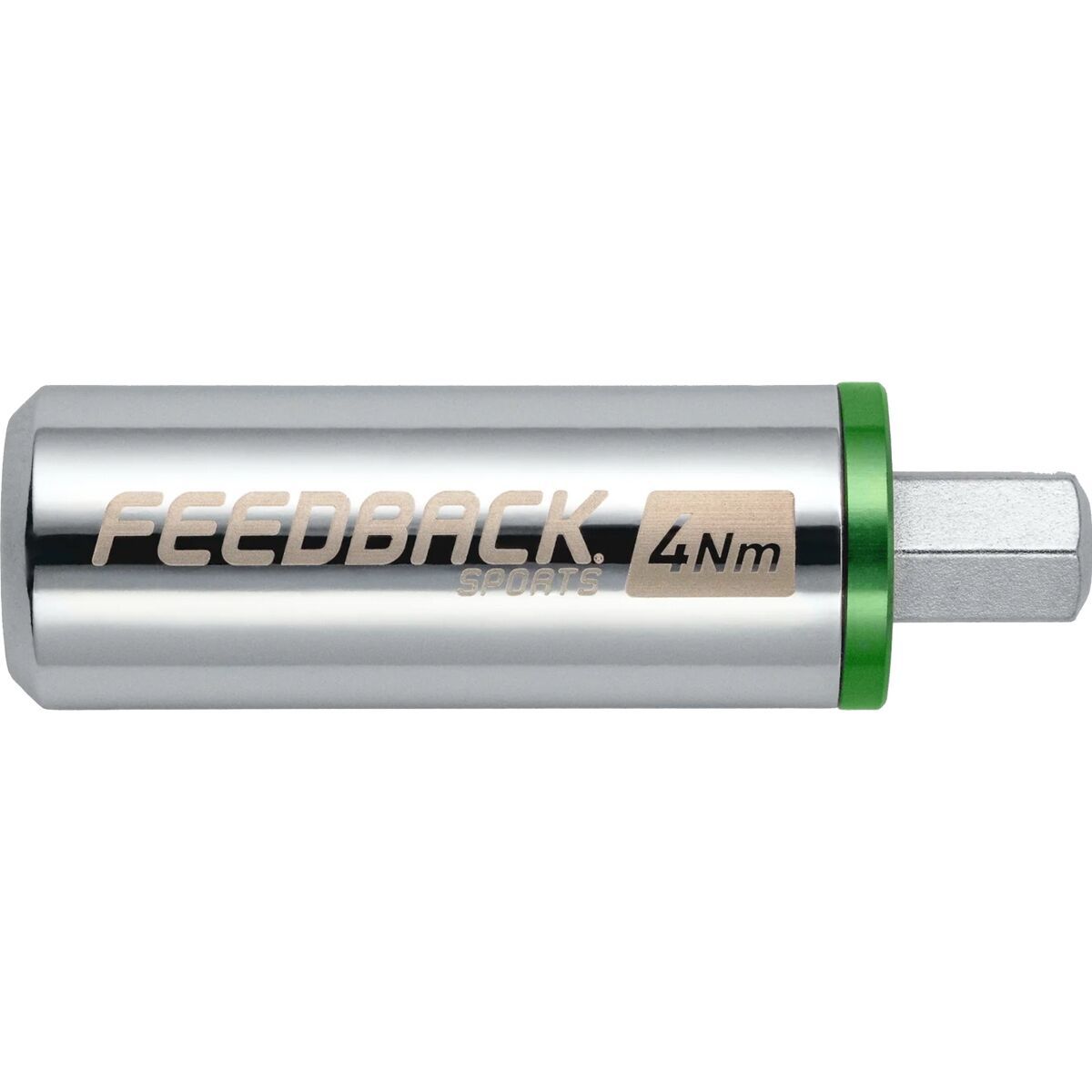 Image of Feedback Sports Reflex Fixed Torque Bit Extension Silver/Green, 4Nm