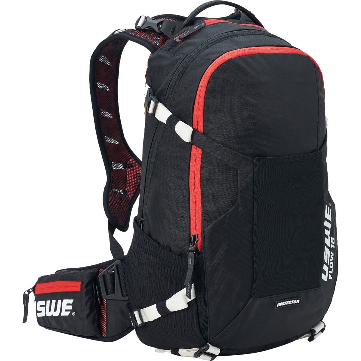 Image of USWE Flow 16L Protector Backpack Carbon Black, One Size