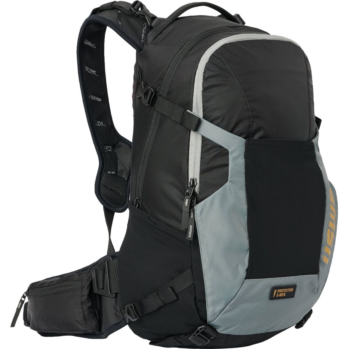 Image of USWE Watt 25L E-MTB Protector Backpack Black/Grey, One Size