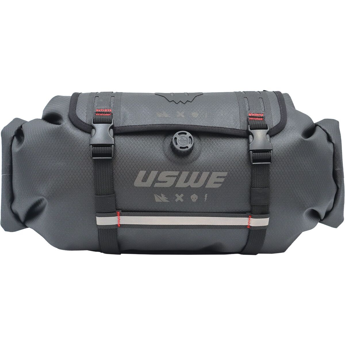 Image of USWE Handlebar Roll-Top Bag + Holster Black, 9L