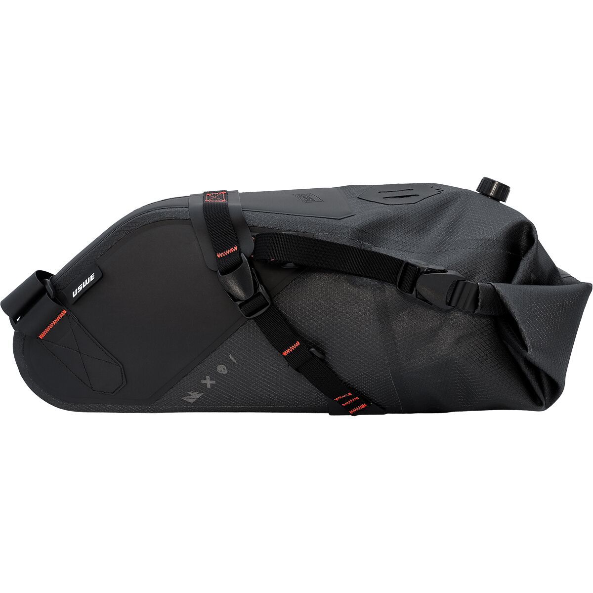 Image of USWE Roll-Top Saddle Bag Black, 9L