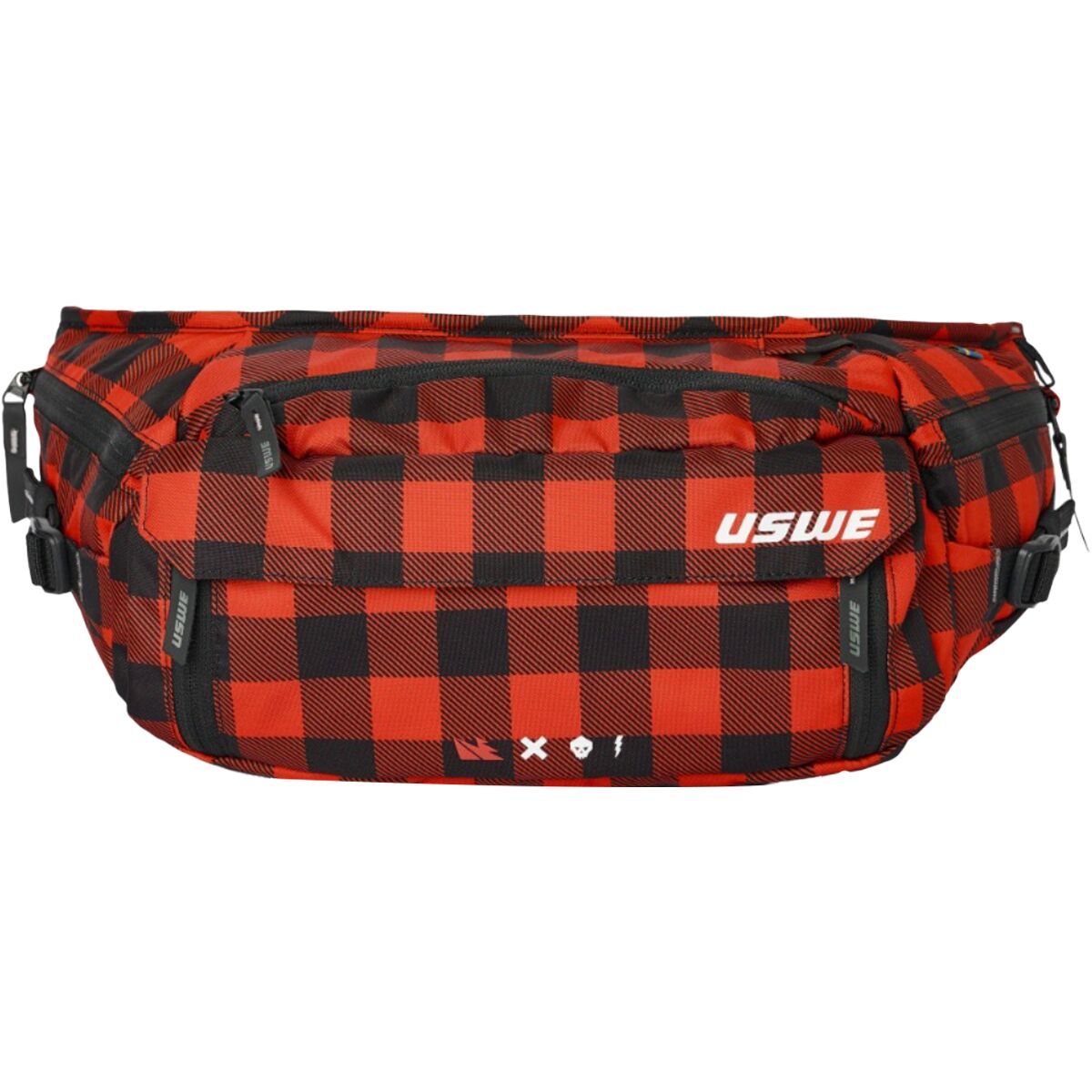 Image of USWE Zulo-6 Hip Pack Flannel Red, No Bladder