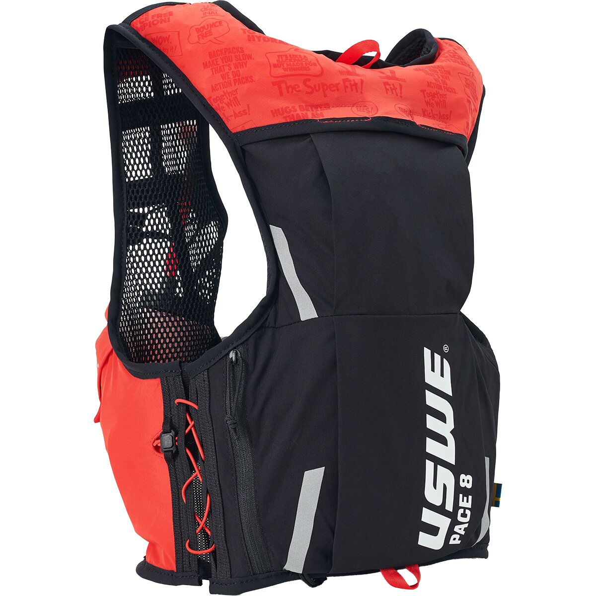 Image of USWE Pace 8L Trail Running Vest Red/Black, M