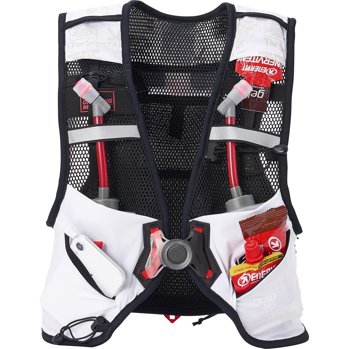 Image of USWE Pace 8L Trail Running Vest White/Black, L