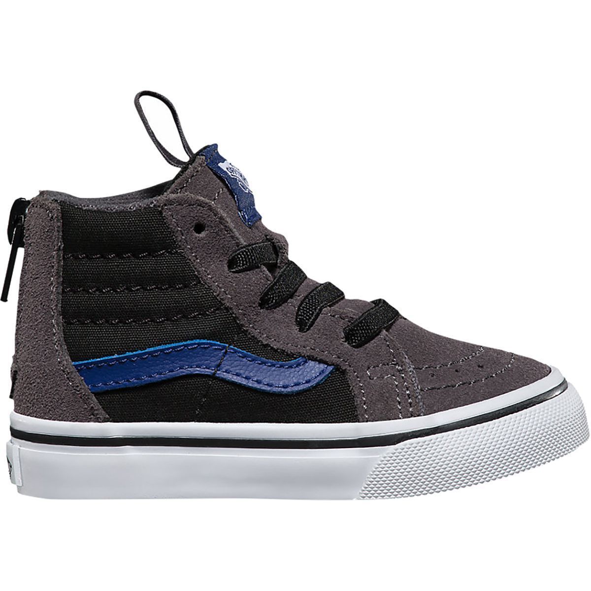 Vans SK8-Hi Zip Skate Shoe - Toddlers' (Pop) Asphalt/Sodalite Blue, 6.0