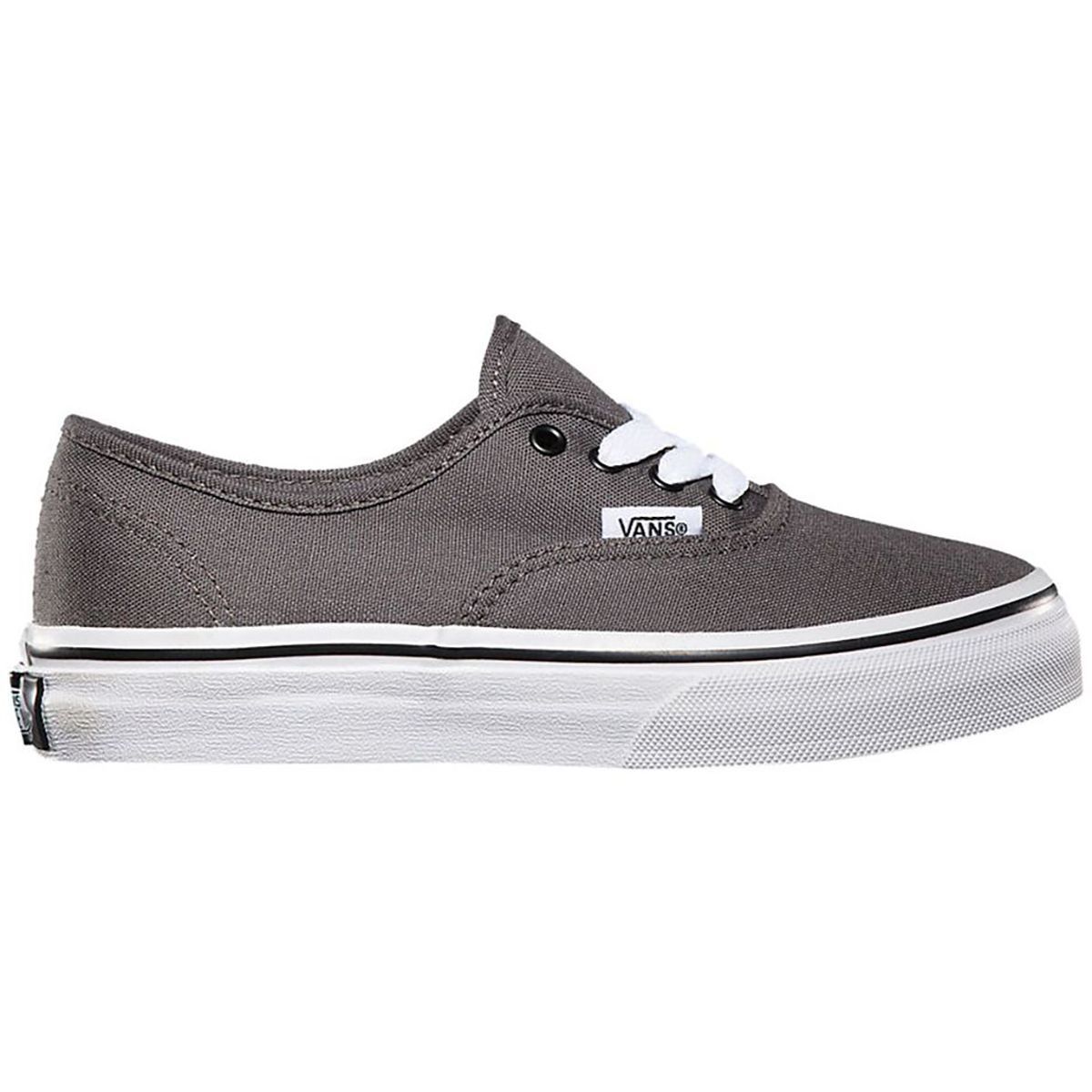 Vans Authentic Skate Shoe - Kids' Pewter/Black, 4.0
