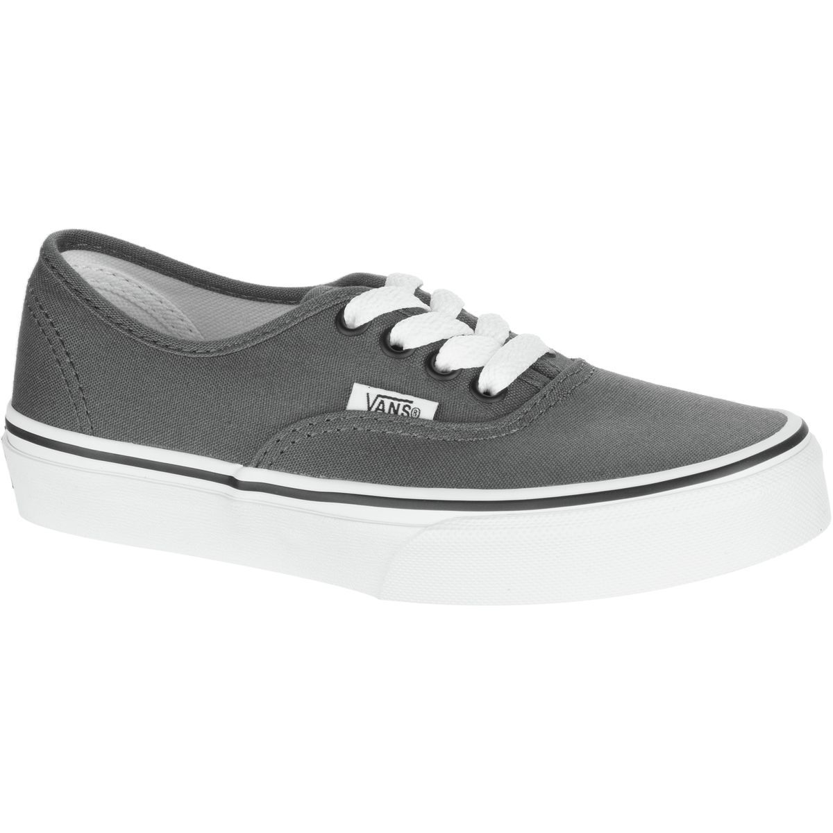 Vans Authentic Skate Shoe - Kids' Pewter/Blk, 1.5