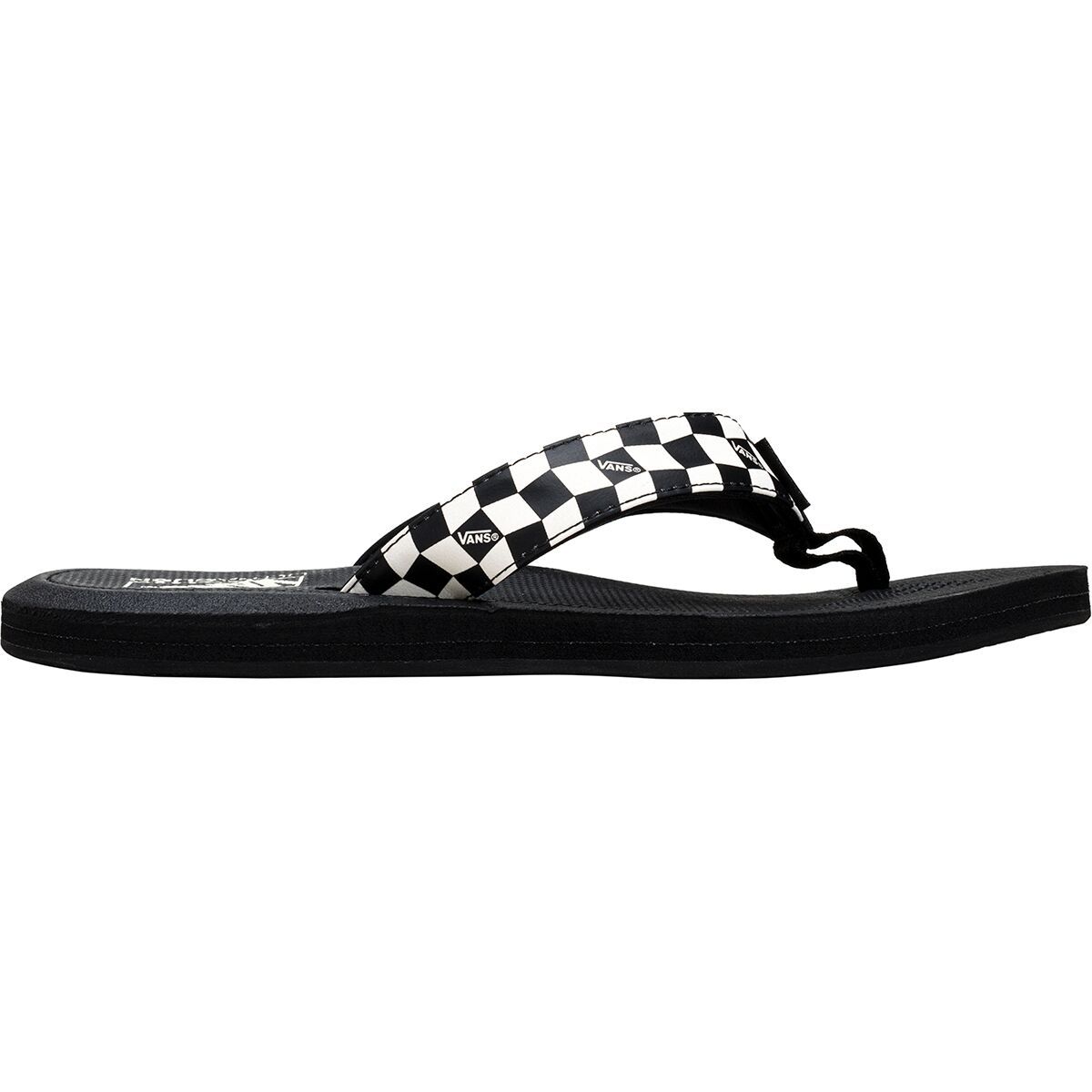 Vans Nexpa Synthetic Flip-Flop - Men's Checkerboard Marshmallow/Black, 12.0